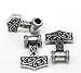 Housweety 10PCs Silver Tone Thors Hammer European Charm Beads 27x21mm(1 1/8