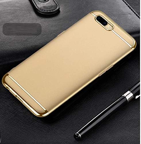 WPRIE Gold Matte Finish Full Body 3 in 1 Protective Back Cover Case for F9 / F9 Pro New Model