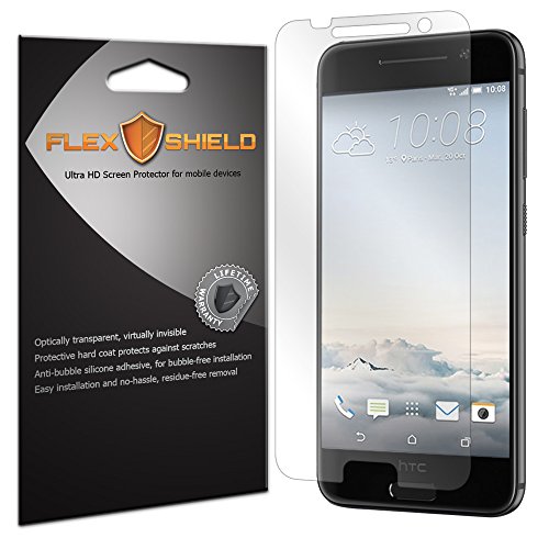 FlexShield [5-Pack] - HTC One A9 / HTC Aero Screen Protector with Lifetime Warranty - Ultra Clear Japanese PET Film - Bubble-Free HD Clarity with Anti-Fingerprint & Scratch Resistance