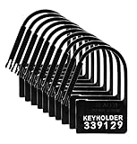 Keyholder 10 Pack Numbered Plastic Chastity Locks . Black