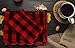 Urban Villa Buffalo Checks Kitchen Towels Set of 6 - Red/Black - 20x30 Inches - 100% Cotton - Highly Absorbent - Premium Quality - Ultra Soft - Mitered Corners