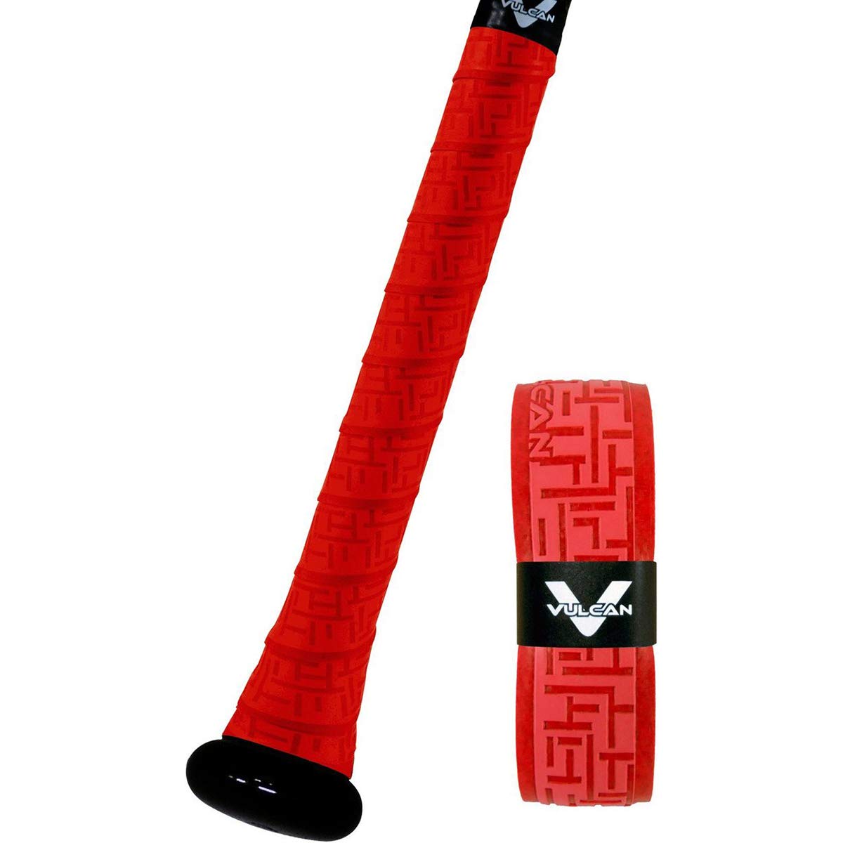 Vulcan | 1.75mm Bat Grip | Baseball/Softball | Bright Red