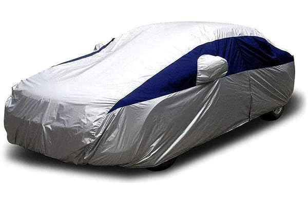 Titan Brilliant Colour Poly 210T Car Cover for Sedans 472-513 cm. Waterproof, UV Protection, Scratch Resistant, Driver-Side Z