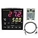 Inkbird Universal Dual Digital PID Temperature Controller + K Sensor Probe + 25A SSR Solid State Relay for Home Brew Hatch Aquarium Freezer ECT