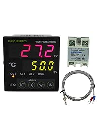 Regulador de temperatura Inkbird PID con relé Omron, bajo norma DIN 1 16 ITC 100