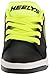 Heelys Boys' Propel 2.0 Sneaker, Black/Bright Yellow, 4 M US Big Kid