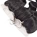 ISEE Hair 8A Peruvian Remy Virgin Hair Body Wave Human Hair with 13x4 Frontal Peruvian Body Wave Hair Lace Frontal Closure with Bundles(202224+18frontal, Natural Black Color)