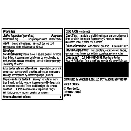 Halls Honey Lemon Cough Drops - Image 2