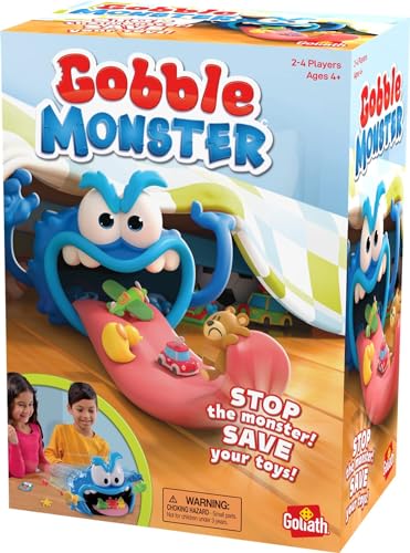 Gobble Monster Game - Save Your Toys from The Monster's Tongue Before It's Too Late by Goliath,Multicolor