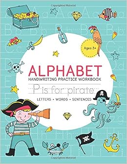 Pirate Alphabet Handwriting Practice Book Letter Tracing Pre K