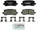 BOSCH BC1698 QuietCast Premium Ceramic Disc Brake Pad Set - Compatible with Select Acura MDX, RLX, TLX; Honda Odyssey; REAR