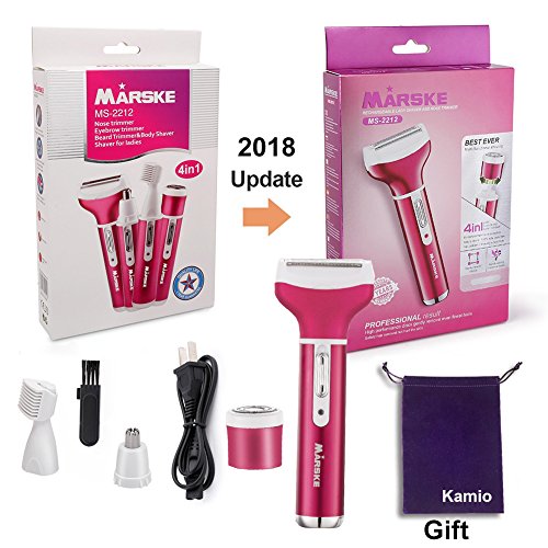 Hair Removal for Women 4 in 1 Rechargeable Hair Epilator Painless Electric Cordless Body Hair Shaver,Hair Trimmer Waterproof Razor for Bikini Area /Nose/ Armpit / Arm / Leg （2018 Upgraded） - Thumbnail 6