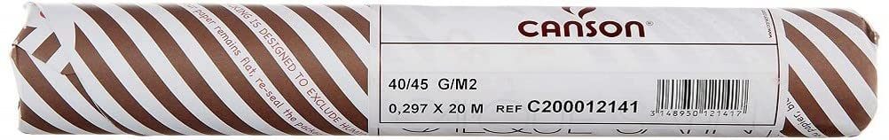 Canson 12141 Sketching Paper Roll 20 x 0.297 m 40 / 45 g Transparent