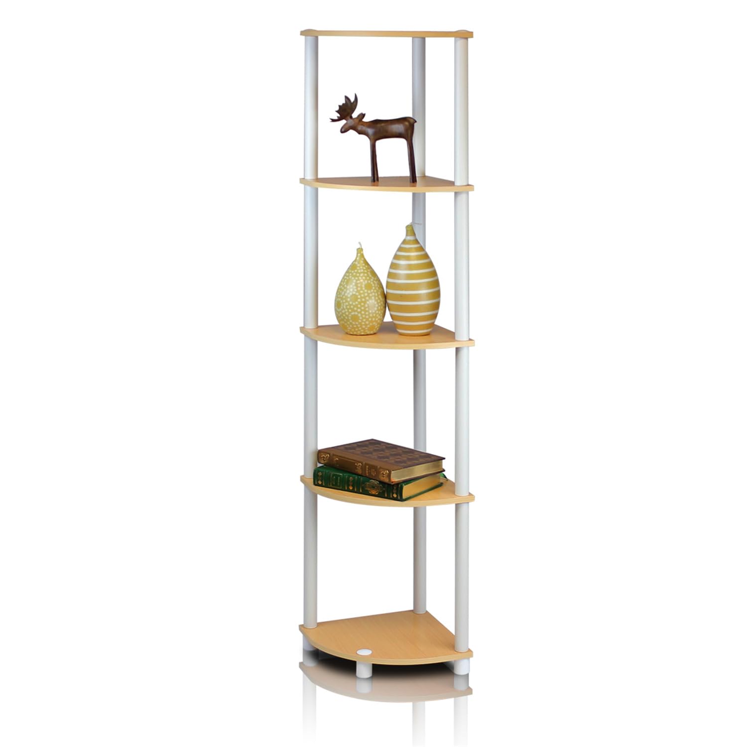 Furinno Turn-N-Tube 5 Tier Corner Display Rack