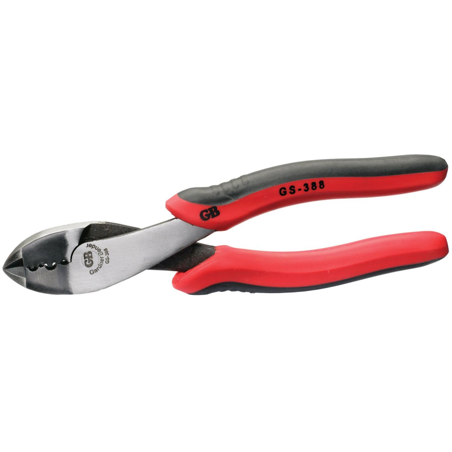 Gardner Bender GS-388 Electrical Pliers, Crimper & Cutter, Comfort Grip, Aluminum & Copper Wire, Hand Tool, 8 in, Red