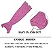 Feiuruhf Knitted Mermaid Tail Blanket for Adults Teens, Kids Crochet Snuggle Mermaid, All Seasons Sleeping Blanket (Pink)