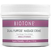 Biotone Dual Purpose Massage Creme, 4 Ounce