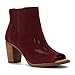 TOMS Women's Majorca Peep Toe Bootie Oxblood Suede Perforated Boot 8 B (M)