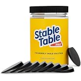 Stable Table - Black Restaurant Table Leg 30 Shim Wedges Premium Furniture Levelers Restaurant TableShims, Home Improvement DIY Levelers - Rubber Type Texture, Firm, Non-Slip, Doors, and More