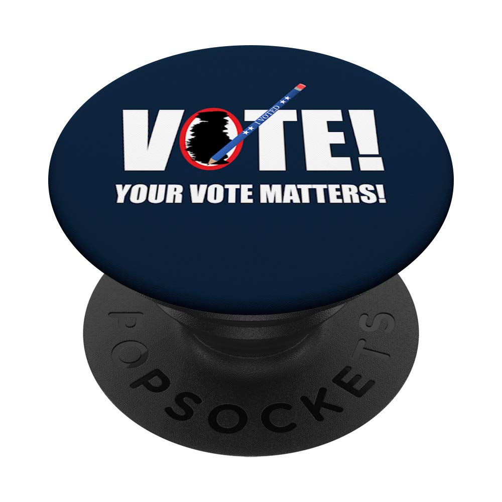 Vote Voting Rights Elections Campaigns Ballot I Voted Pencil PopSockets Grip and Stand for Phones and Tablets