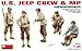 Mini Art Plastics U.S Jeep Crew and MP