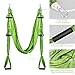 Amzdeal Aerial Yoga Flying Yoga Swing Trapeze Aerial Hammock Sling Inversion Tool for Gym Home Fitness Exercise Green