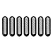 [Upgrade Clip in Version] IPARTS Matte Black Front Grill Mesh Grille Inserts Kit for Jeep Wrangler & Wrangler Unlimited 2007-2015 - 7PCS