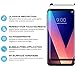 Zizo Full Edge-to-Edge Curved Glass LG V30 Screen Protector -Antiscratch - Black