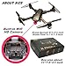ATTOP XT-PACK 1 Drone with Wifi HD Camera FPV Live Video Cell Phone Control 4 Rotors Folding Quadcopter 2.4G 6 Axis Gyro Fold Remote Control Heli with One Key Take Off Altitude Hold (Bronze)
