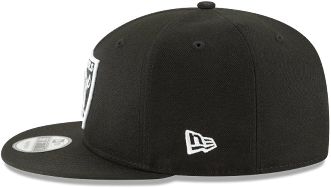 New Era NFL Oakland Raiders Shield Logo Block Back Snapback Cap 9Fifty NewEra : Clothing