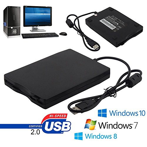 YOUNGFLY 3.5″ Portable USB 2.0 External Floppy Disk Drive 1.44MB for Laptop PC Win 7/8/10 - Thumbnail 2