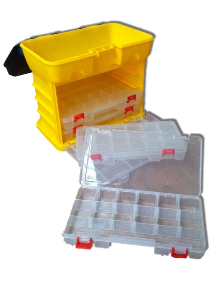 Fishing Tackle Box Art/Craft/Hobby/Tool Organiser Case Accessories