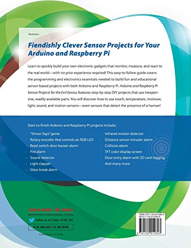Arduino and Raspberry Pi Sensor Projects for the Evil Genius (ELECTRONICS) 1