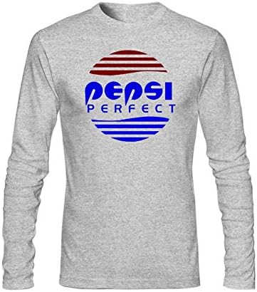 Extremen Men's Pepsi Perfect Long Sleeve O Neck t Shirt M Grey