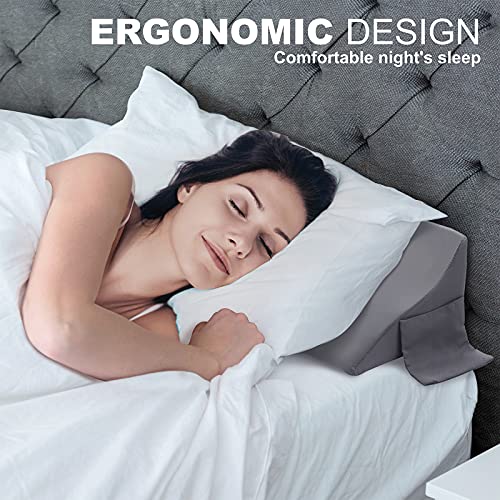 Vekkia Full Size（54"x8"x6"） Bed Wedge Pillow/Headboard Pillow/Mattress Wedge，Gap Filler to Close