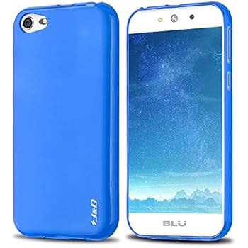 J&D Case Compatible for BLU Grand M Case, [Drop Protection] [Slim Cushion] Shock Resistant Protective TPU Slim Case for BLU Grand M Bumper Case - Blue