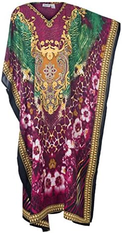 Sante Classics Women's Poly Microfiber Caftan Reva Purple One Size