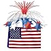 Patriotic American Flag Centerpiece 13 In., Pkg/3 primary
