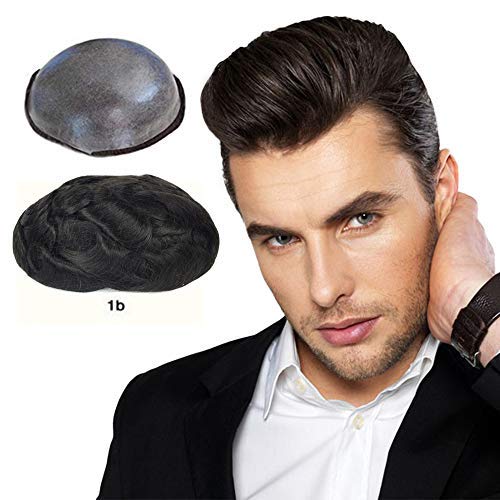 Buy LLWear Toupee for Men 100 European Real Human Hair Mens Hair