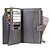 Itslife Women's RFID Blocking Large Capacity Luxury Wax Genuine Leather Clutch Wallet Ladies Card holder