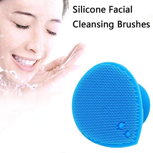 Facial Cleansing Brush Soft Silicone Face Scrubbers Exfoliators Face Cleansing Tool, Perfect for Massage, Washing Pore Cleanser, Blackhead Removing, Exfoliating and Baby Shower