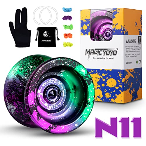 MAGICYOYO Professional N11 Unresponsive Yoyo for Kids, Metal Trick Yoyo