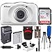 Nikon COOLPIX W100 Waterproof Digital Camera (White) + 32GB Card + Battery with Charger + Kit