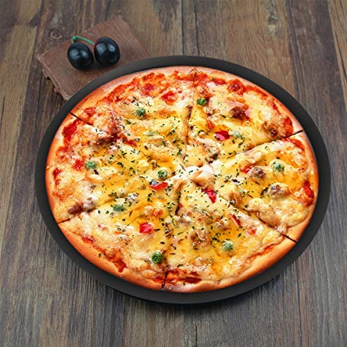 Pizza Pan with Holes, Segarty 10 inch Pizza Crisper Cooking Pan with Coating, Thickened Steel Pizza Tray for Oven, Round Perforated Baking Pan for Home & Restaurant Kitchen Cooking Tool