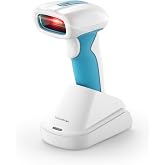 NetumScan Industrial Barcode Scanner, IP67 Wireless 2D QR | Bluetooth, shockproof 3m drop, 2600mAh, charging dock auto-scan, offline 100K barcodes storage, for warehouse medical retail