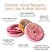 Cheer Collection Round Donut Pillow | 2-in-1 Reversible Super Soft Microplush Doughnut Pillow - Chocolate Glaze, Rainbow Sprinkles
