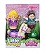 Fisher Price Little People Disney Princess & Friends Figure Set of 4 - Belle, Cinderella, Jasmin & Rapunzel