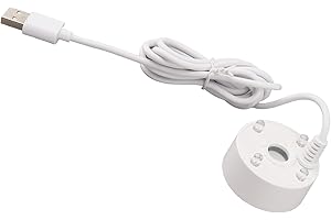 PENRUX Ultrasonic Mist Maker Fogger, Water Fountain Pond Fog Machine Atomizer Air Humidifier with Colorful LED Lights for Water Fountain Pond Fogger Halloween Party Christmas, Rockery