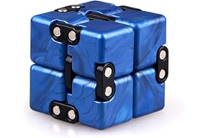 TANCH Magic Crazy Cube Stress & Anxiety Relief Toy Killing Time Fidget Toy for Kids Adults ADD ADHD (Blue)