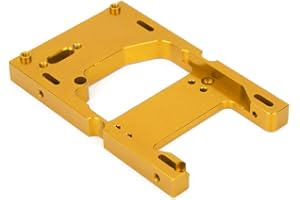 Changor for WPL 1:16 RC Car Metal Steering Engine Servo Fixing Base Bracket, Durable Aluminium Alloy Mount for Stability, Red